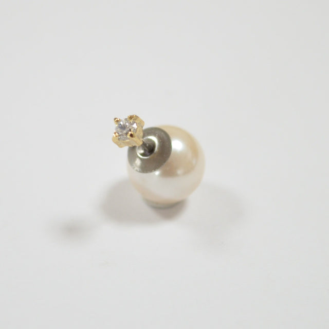 3 pearls chain pierce