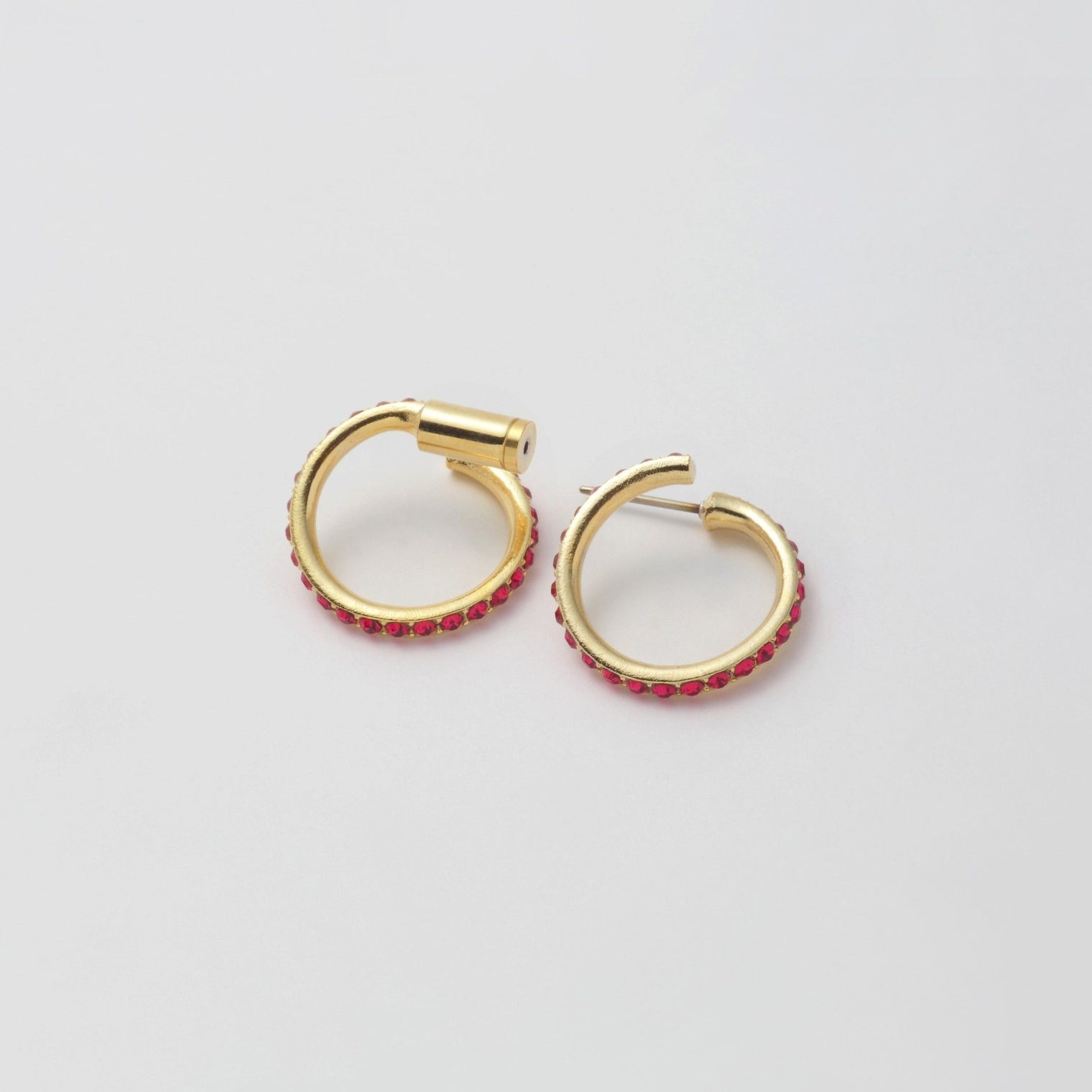 Ruby line pierce(19㎜ line×19㎜ line/crystal glass)