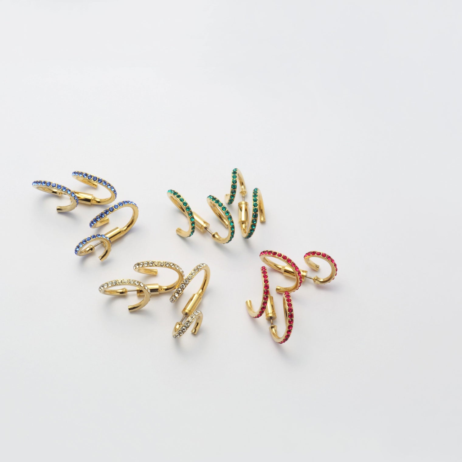 Sapphire line pierce(13㎜ line×19㎜ line/crystal glass)