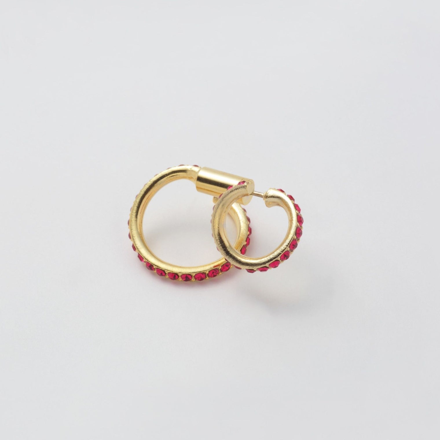 Ruby line pierce(13㎜ line×19㎜ line/crystal glass)