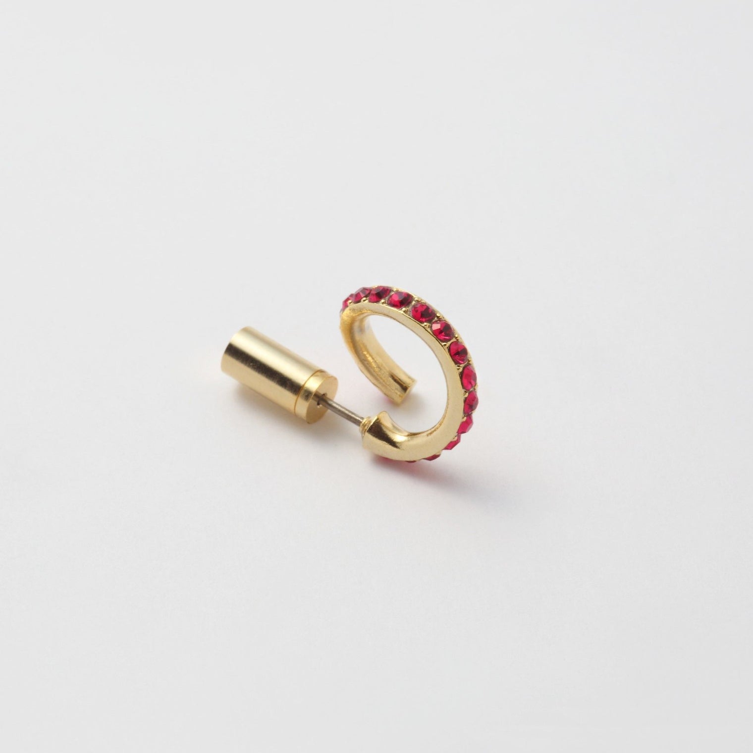 Ruby line pierce(13mm line/Vertical type/crystal glass)