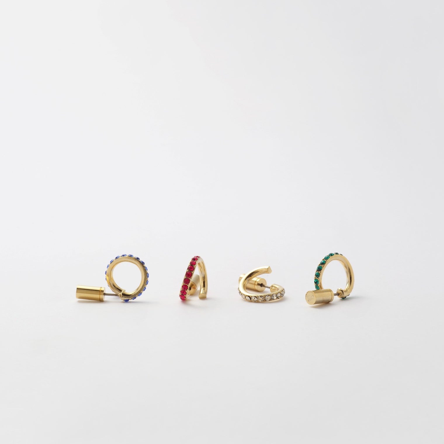 Ruby line pierce(13mm line/Vertical type/crystal glass)