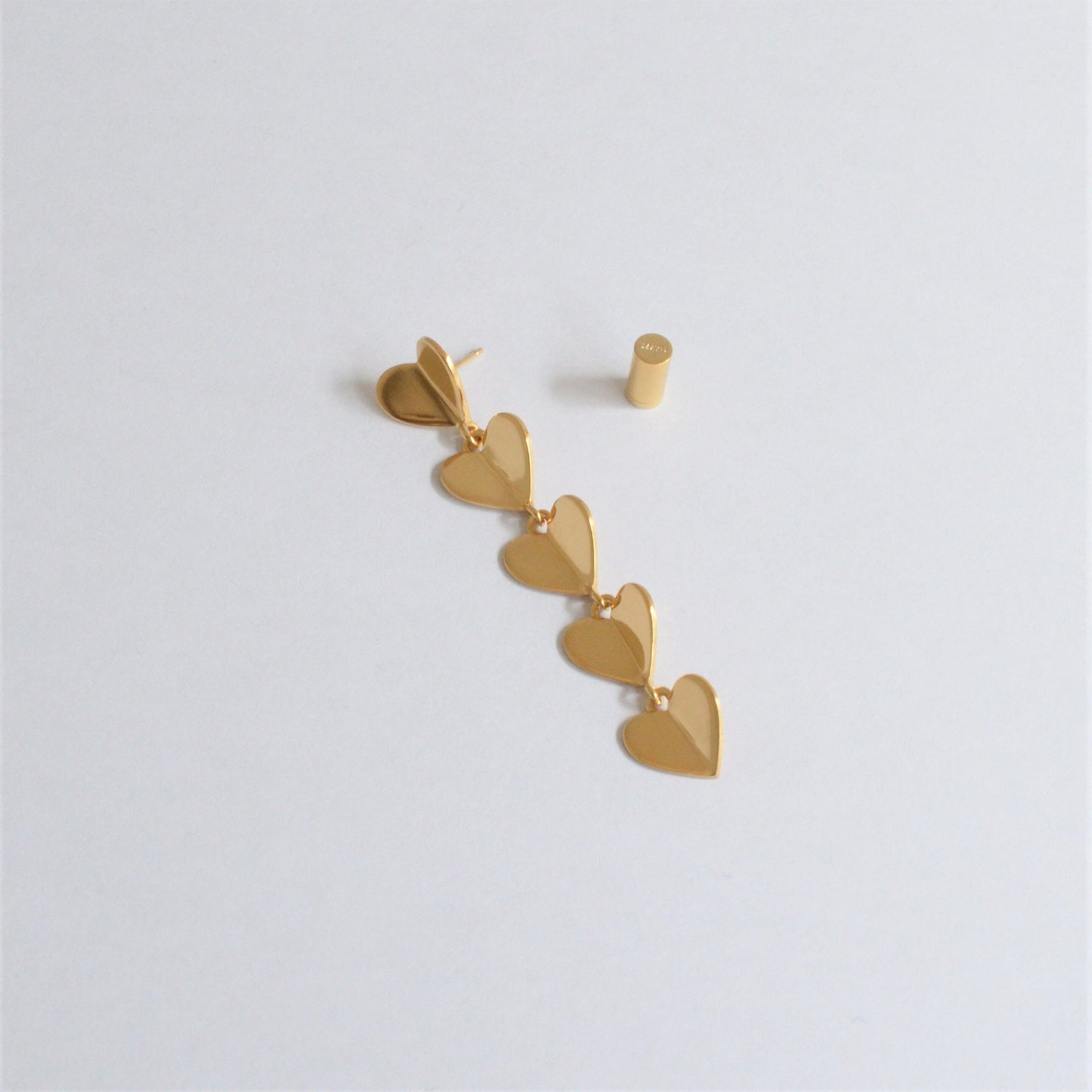 5 hearts pierce (Gold)