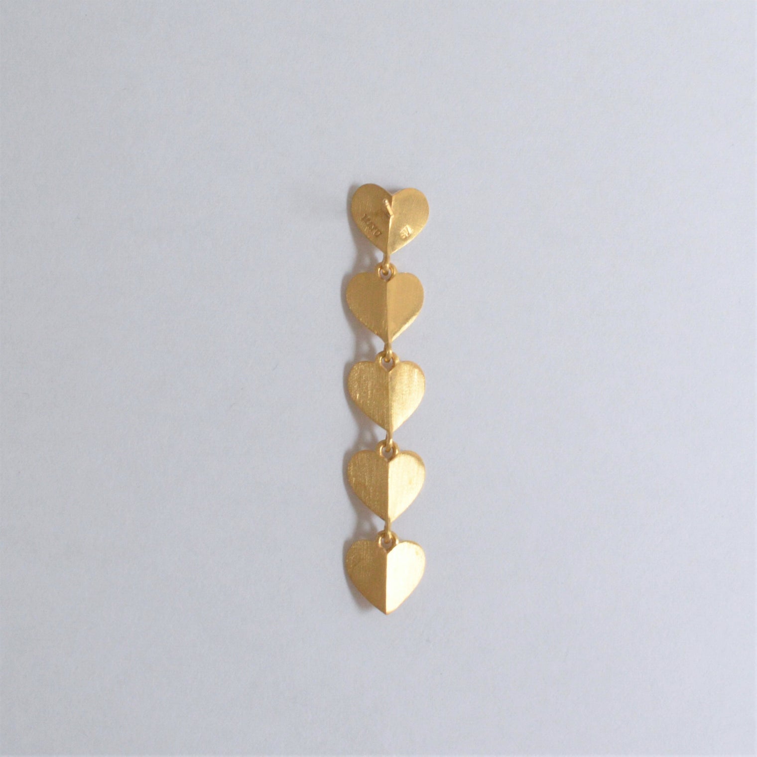 5 hearts pierce (Gold)