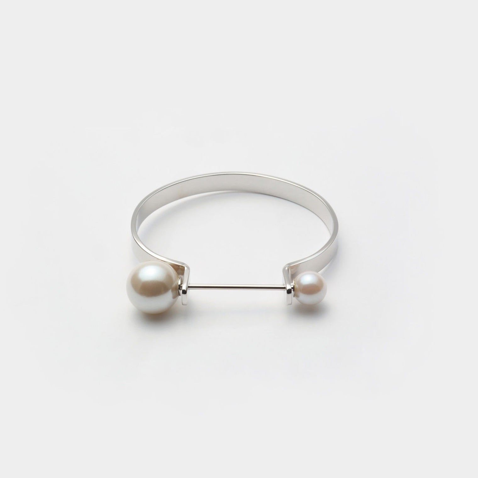 tiepin bangle (6mm / silver)