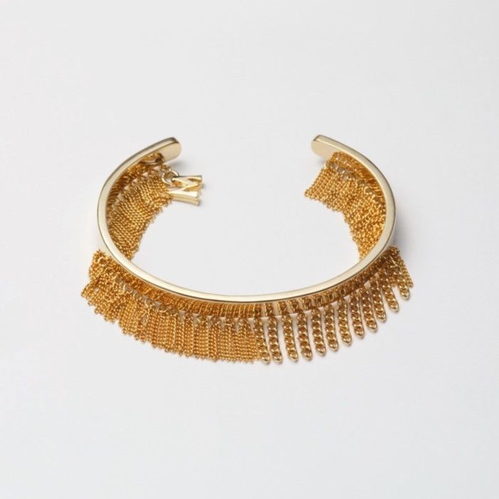 Fringe Bangle(5mm/Gold)