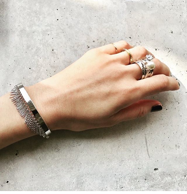 Fringe Bangle(5mm/Silver)