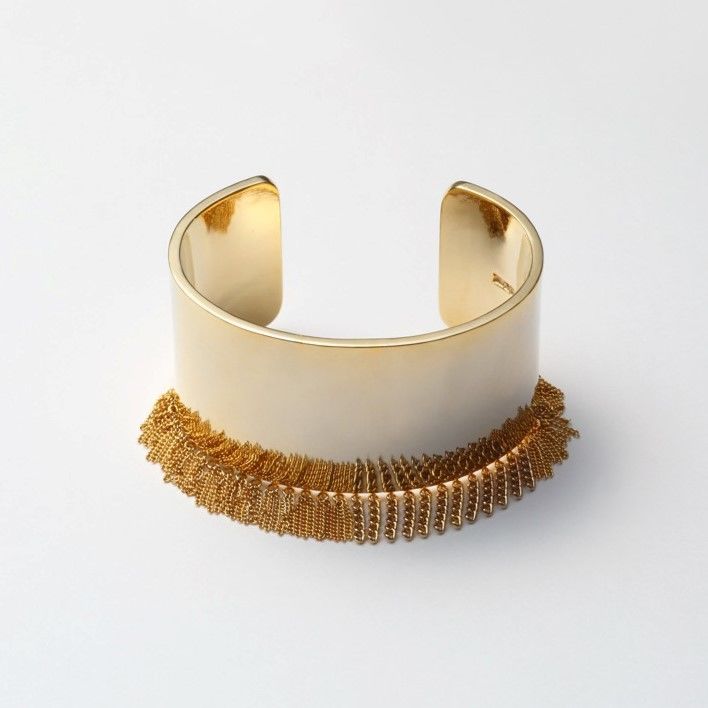 Fringe Bangle(30mm/Gold)