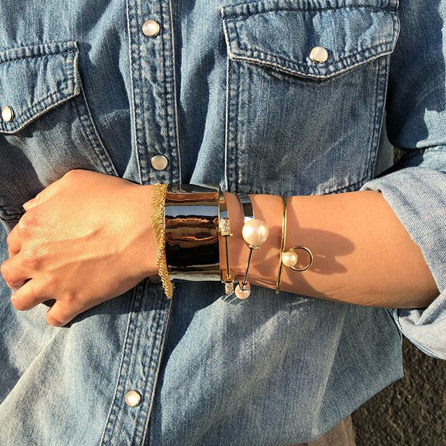 Fringe Bangle(30mm/Gold)