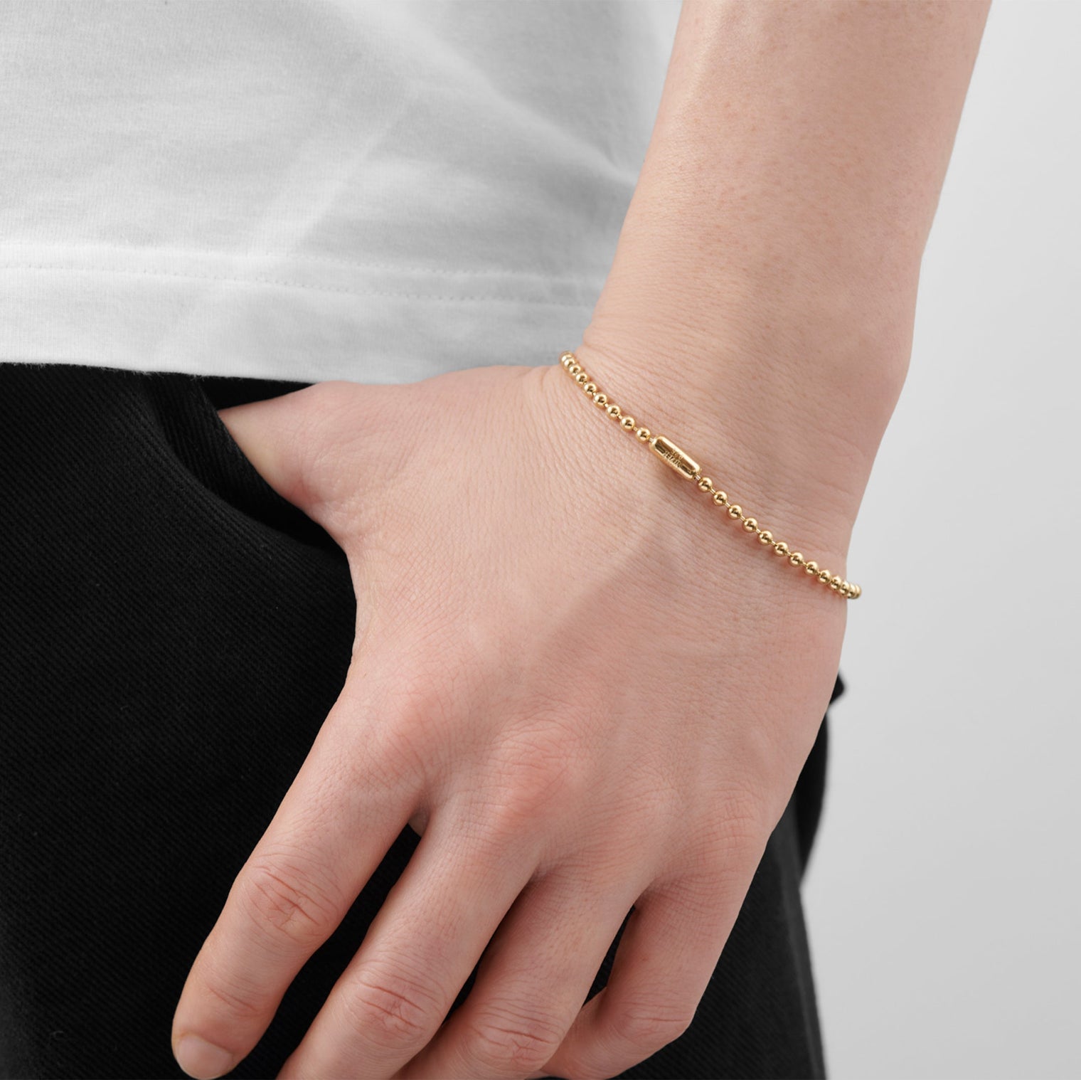 3.5mm ball chain bracelet