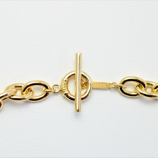 Volume chain bracelet (gold)