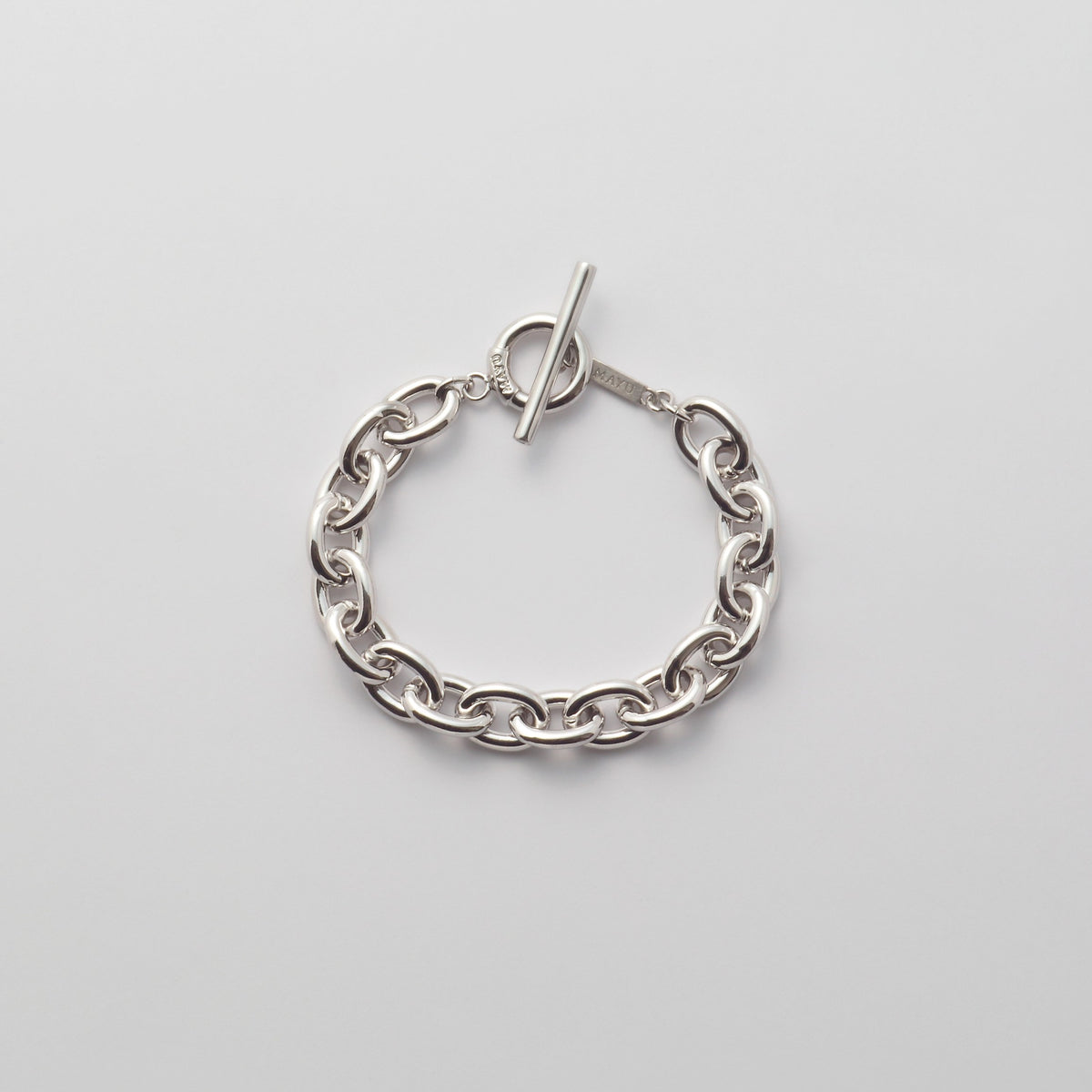 Volume chain bracelet (silver) – MAYU online store