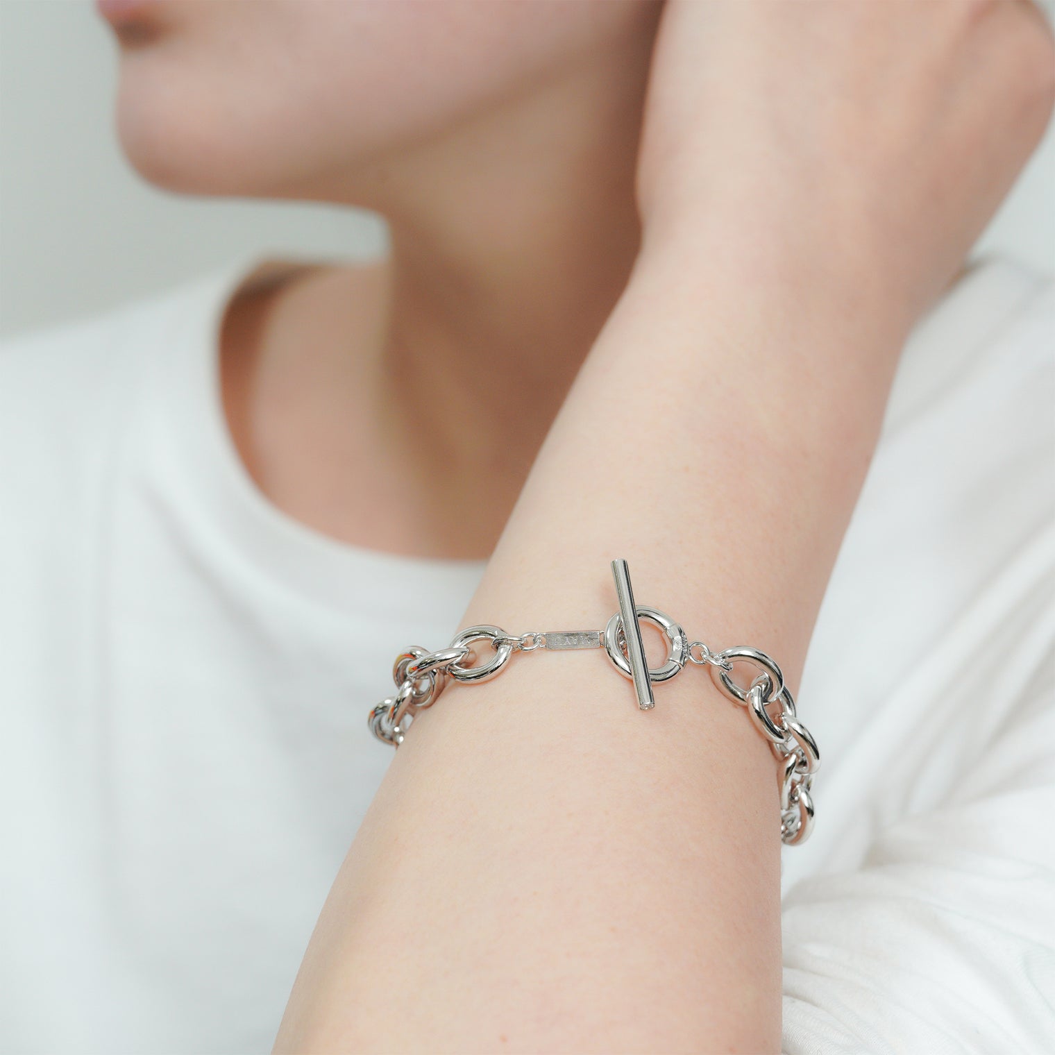 Volume chain bracelet (silver)