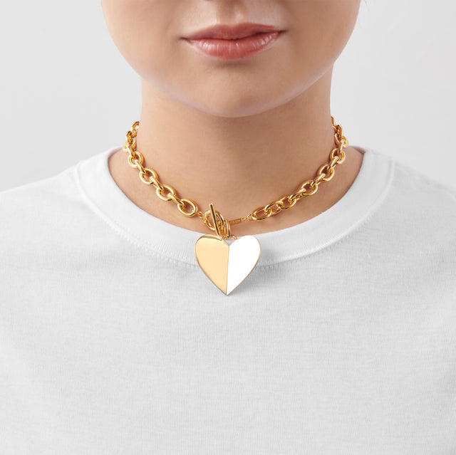Big heart charm (gold)