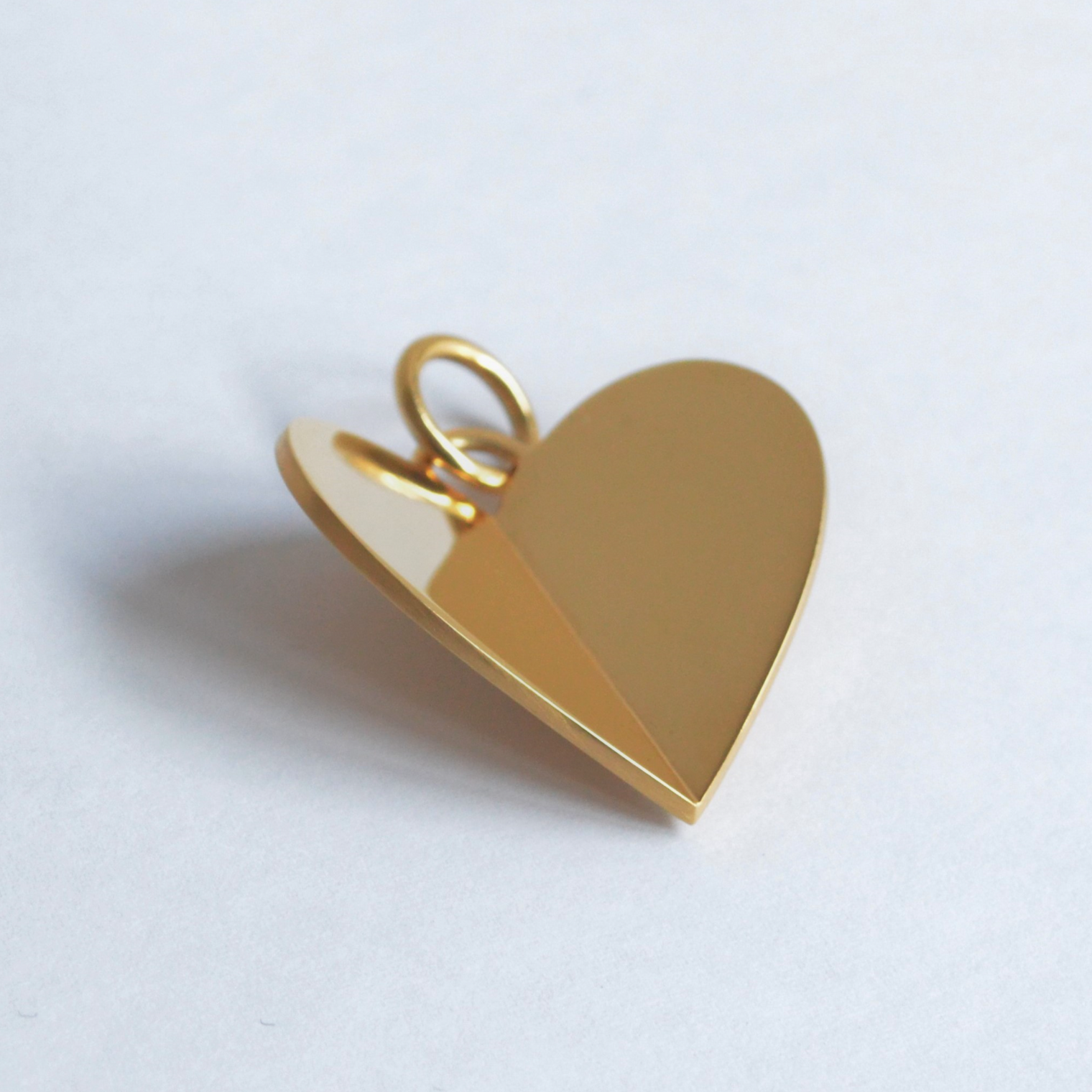 Big heart charm (gold)
