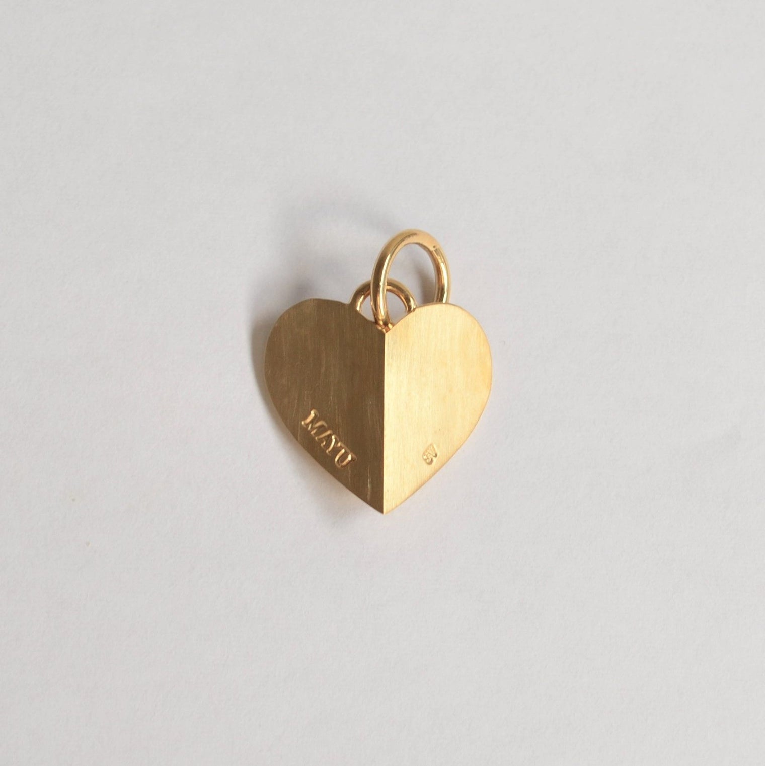 Middle heart charm (gold)