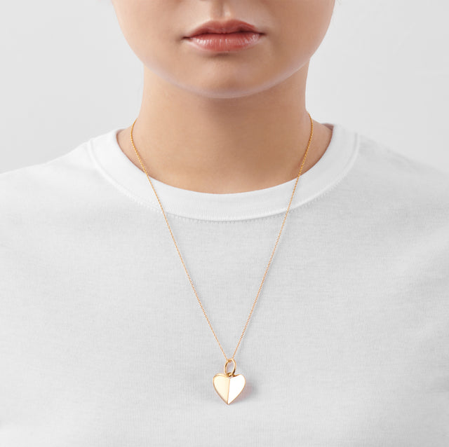 Middle heart charm (gold)