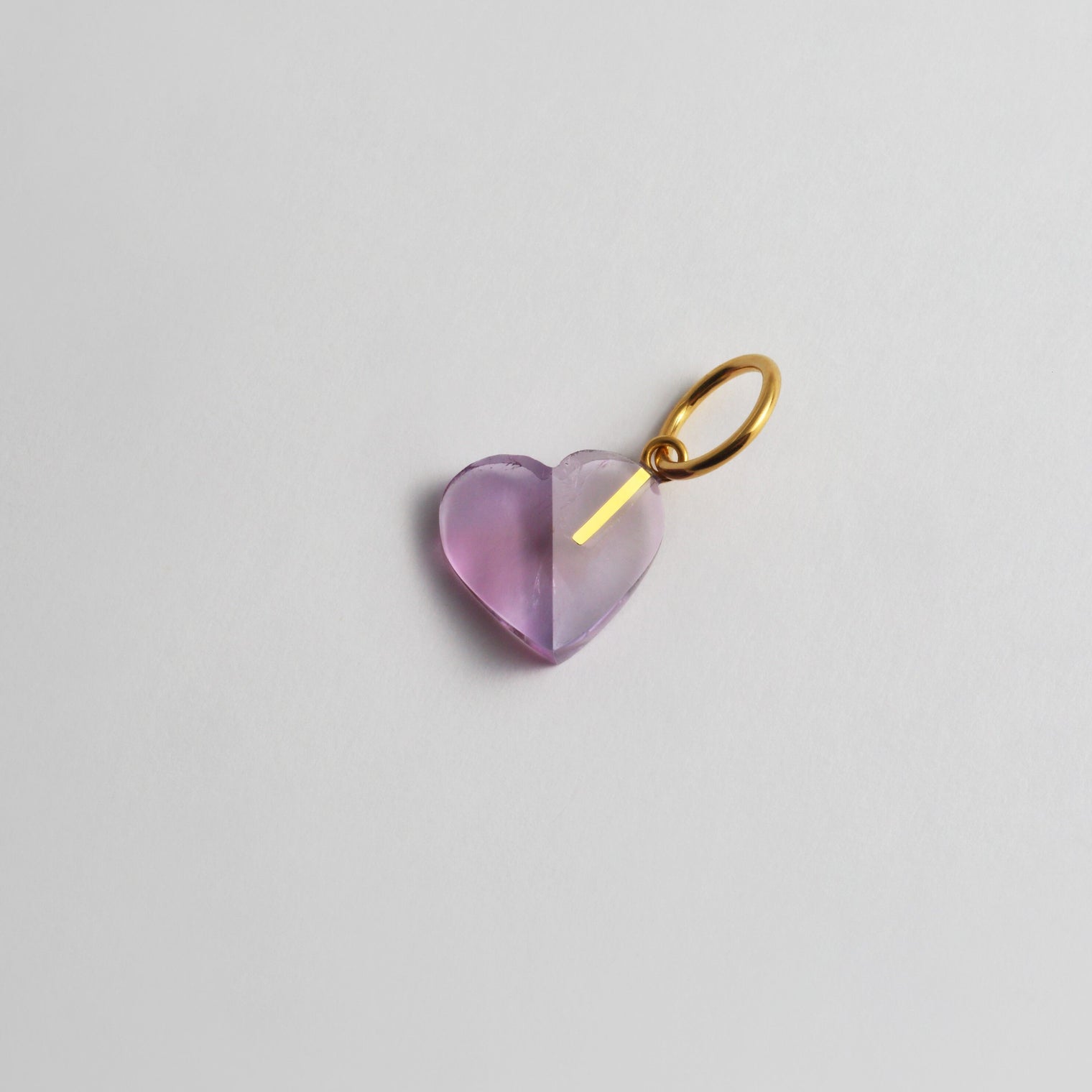 Heart charm (Amethyst)