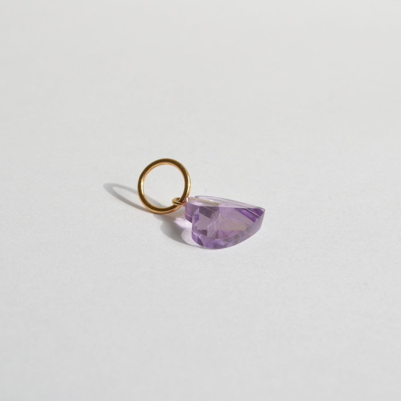 Heart charm (Amethyst)