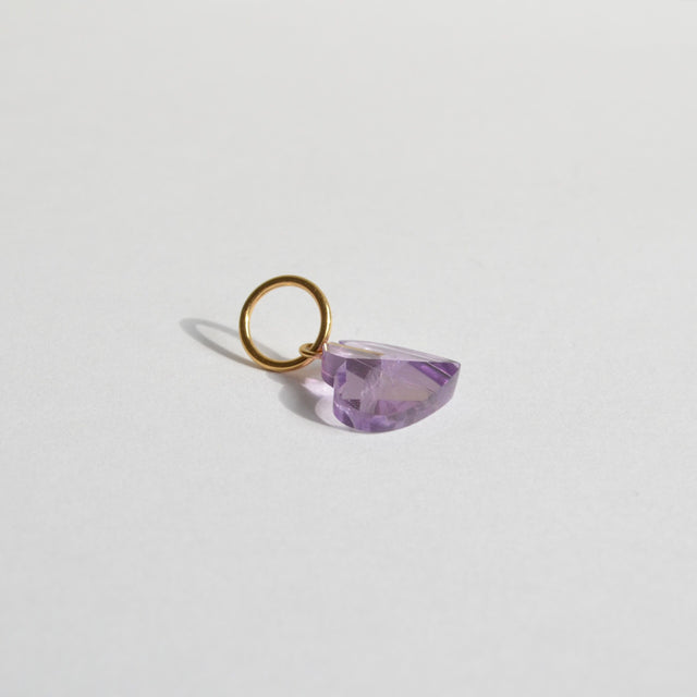 Heart charm (Amethyst)