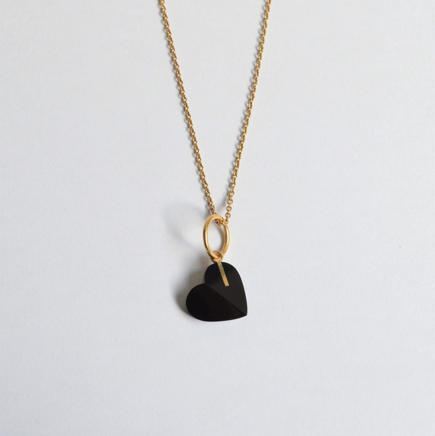 Heart charm (Onyx)