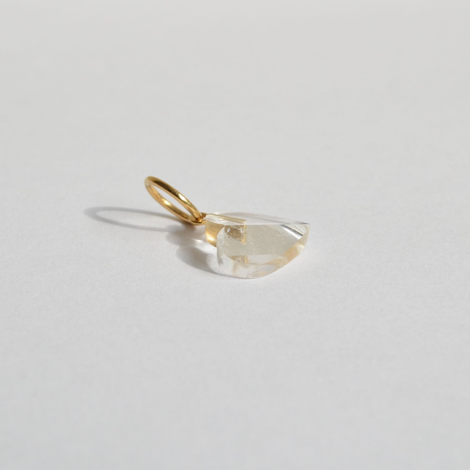 Heart charm (Quartz)