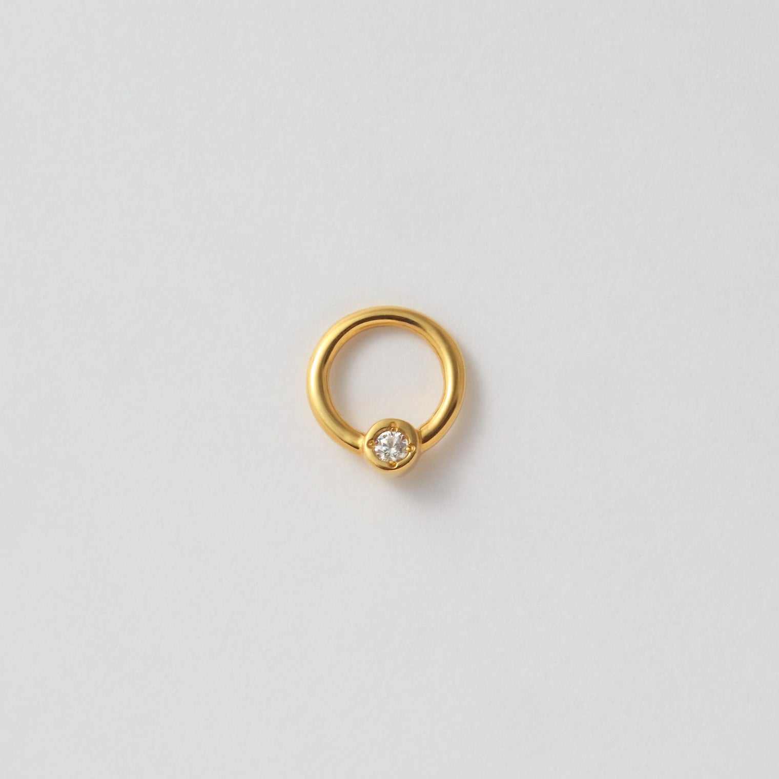 Baby ring charm ( tiny / cubic zirconia )