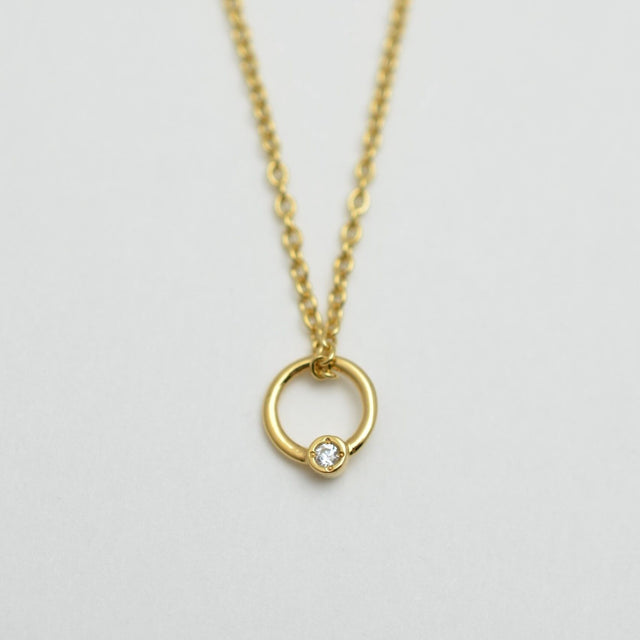 Baby ring charm ( tiny / cubic zirconia )