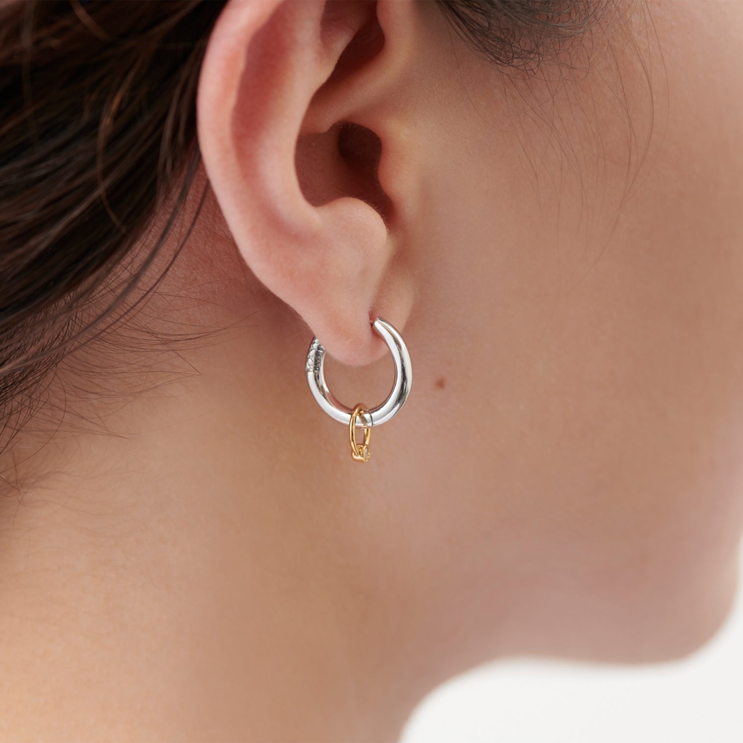 Baby ring charm ( tiny / cubic zirconia )