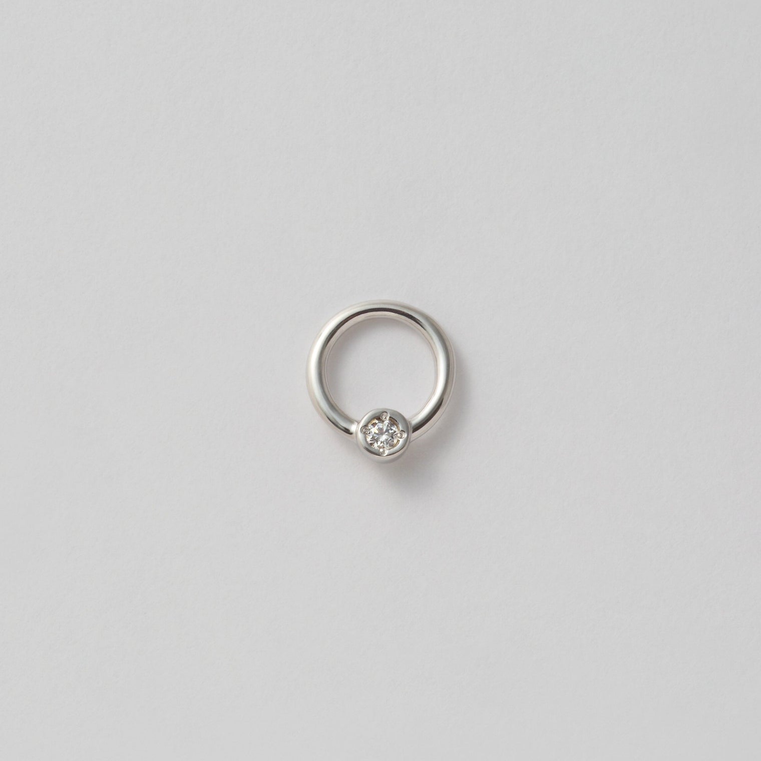 Baby ring charm ( tiny / cubic zirconia )