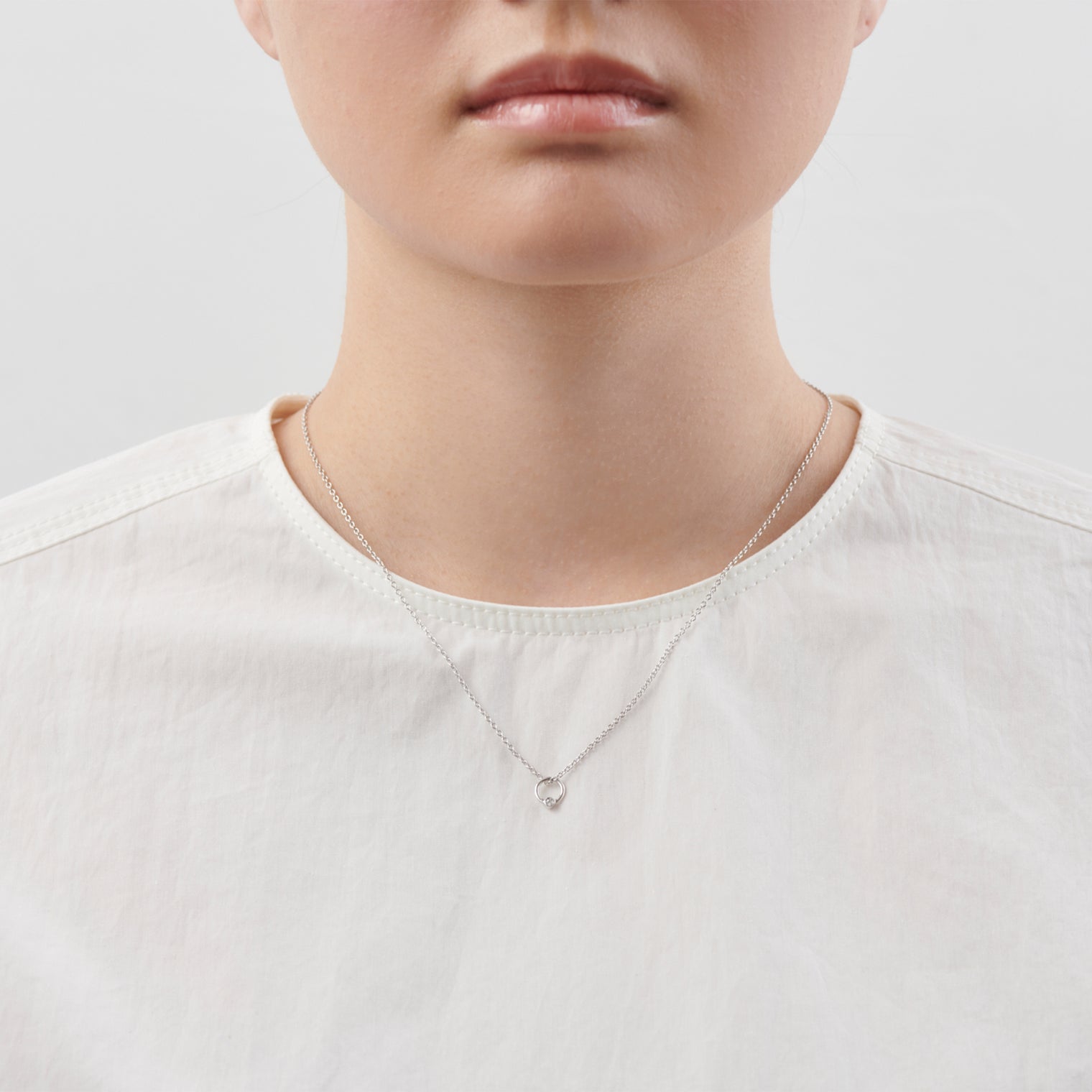 Baby ring charm ( tiny / cubic zirconia )