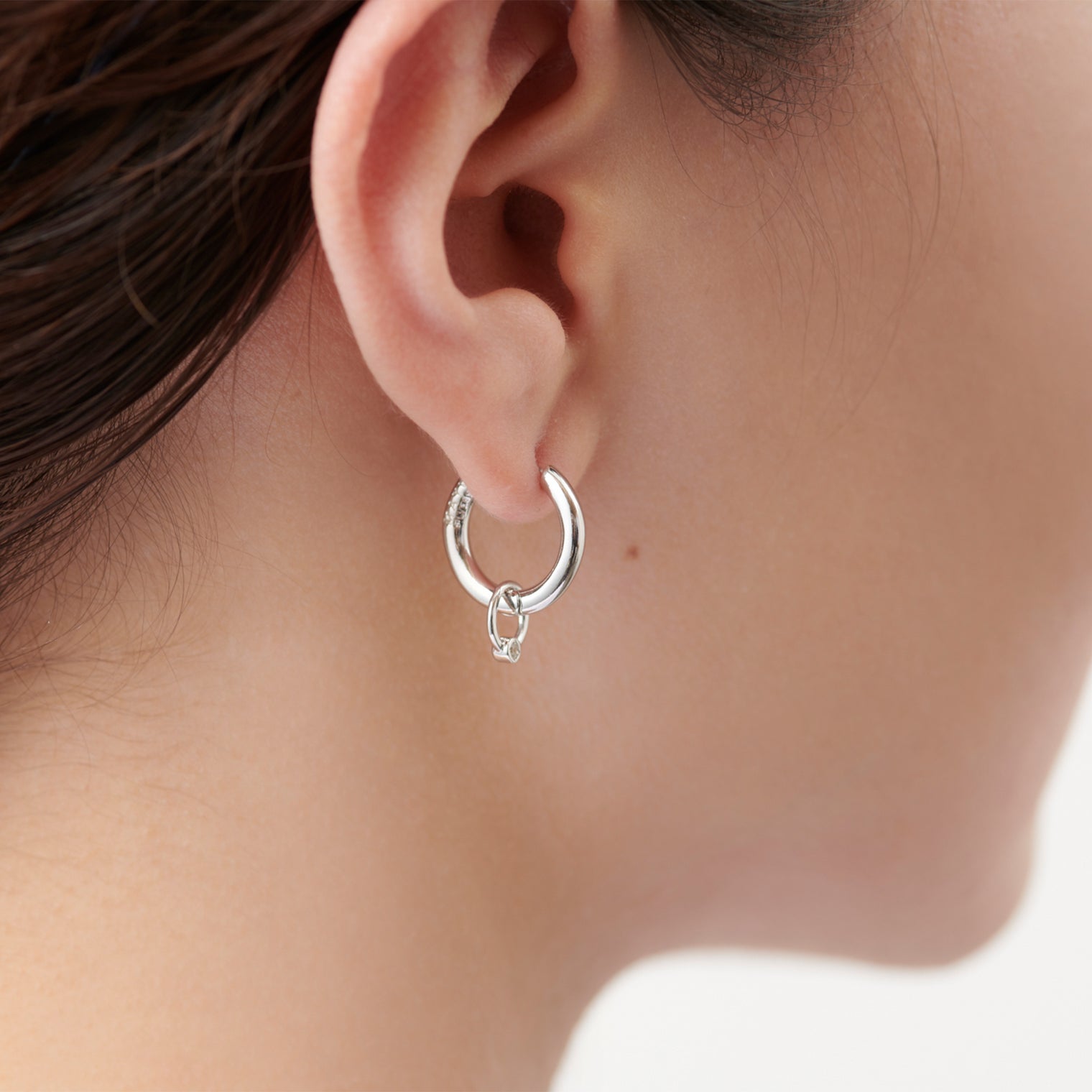 Baby ring charm ( tiny / cubic zirconia )