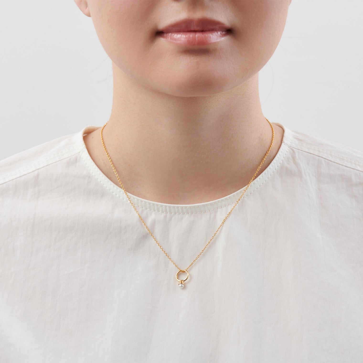 Baby ring charm (Pearl)