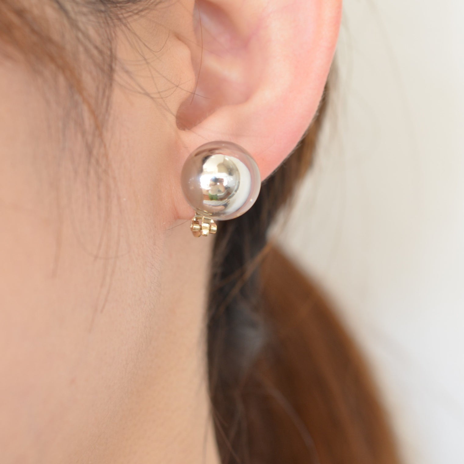 inclusion earring(silver inclusion catch)