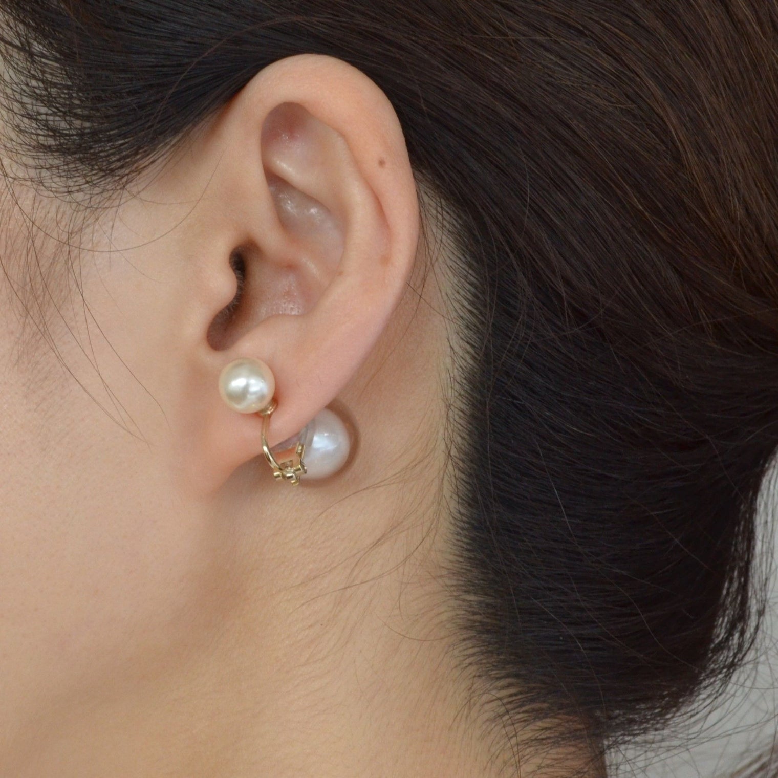 inclusion earring(white inclusion catch)