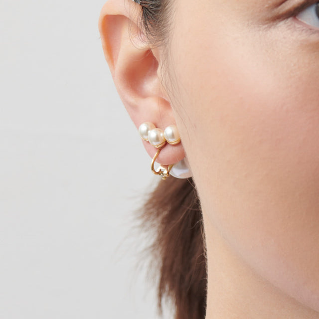 three pearl earring(large)