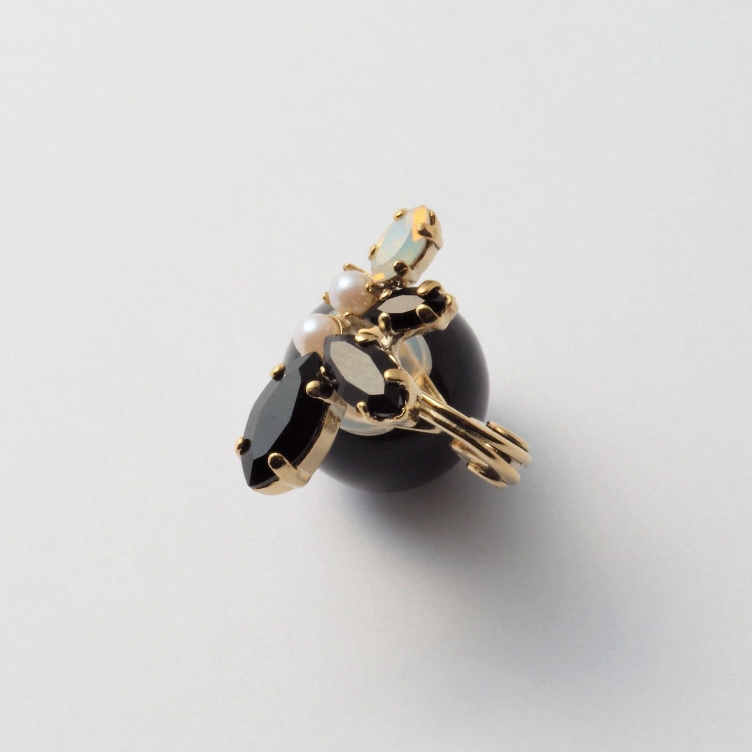 bijoux crystals pearl earring