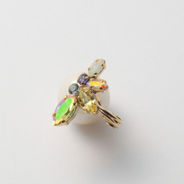 bijoux crystals pearl earring