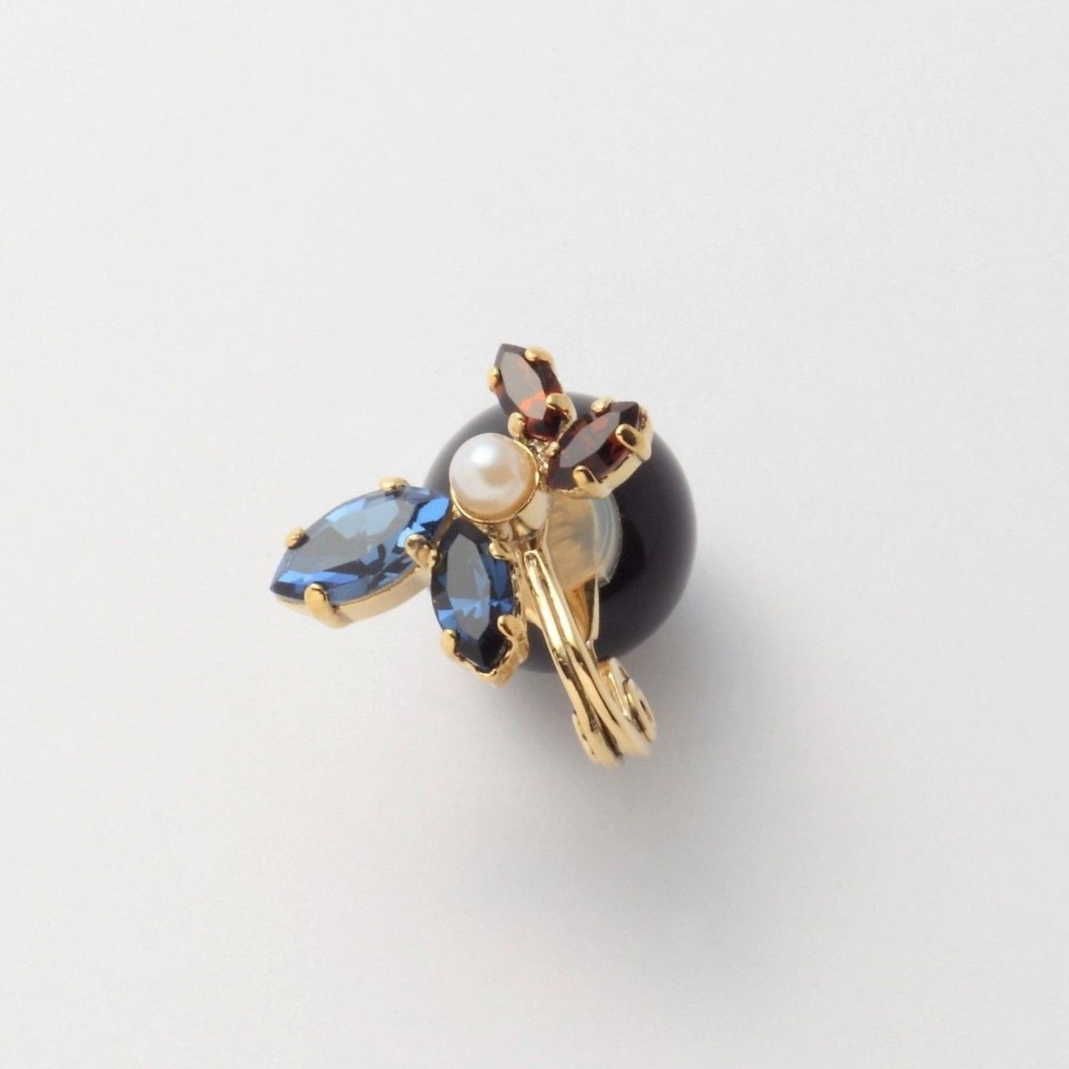 bijoux crystals pearl earring