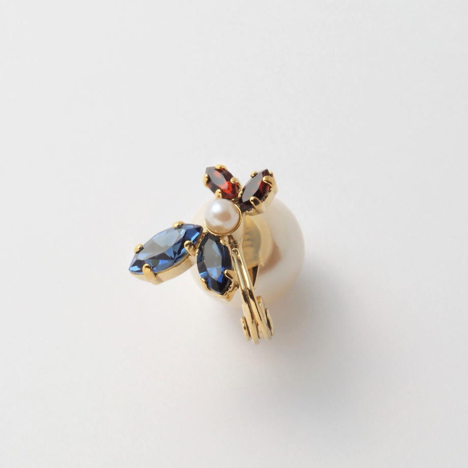 bijoux crystals pearl earring