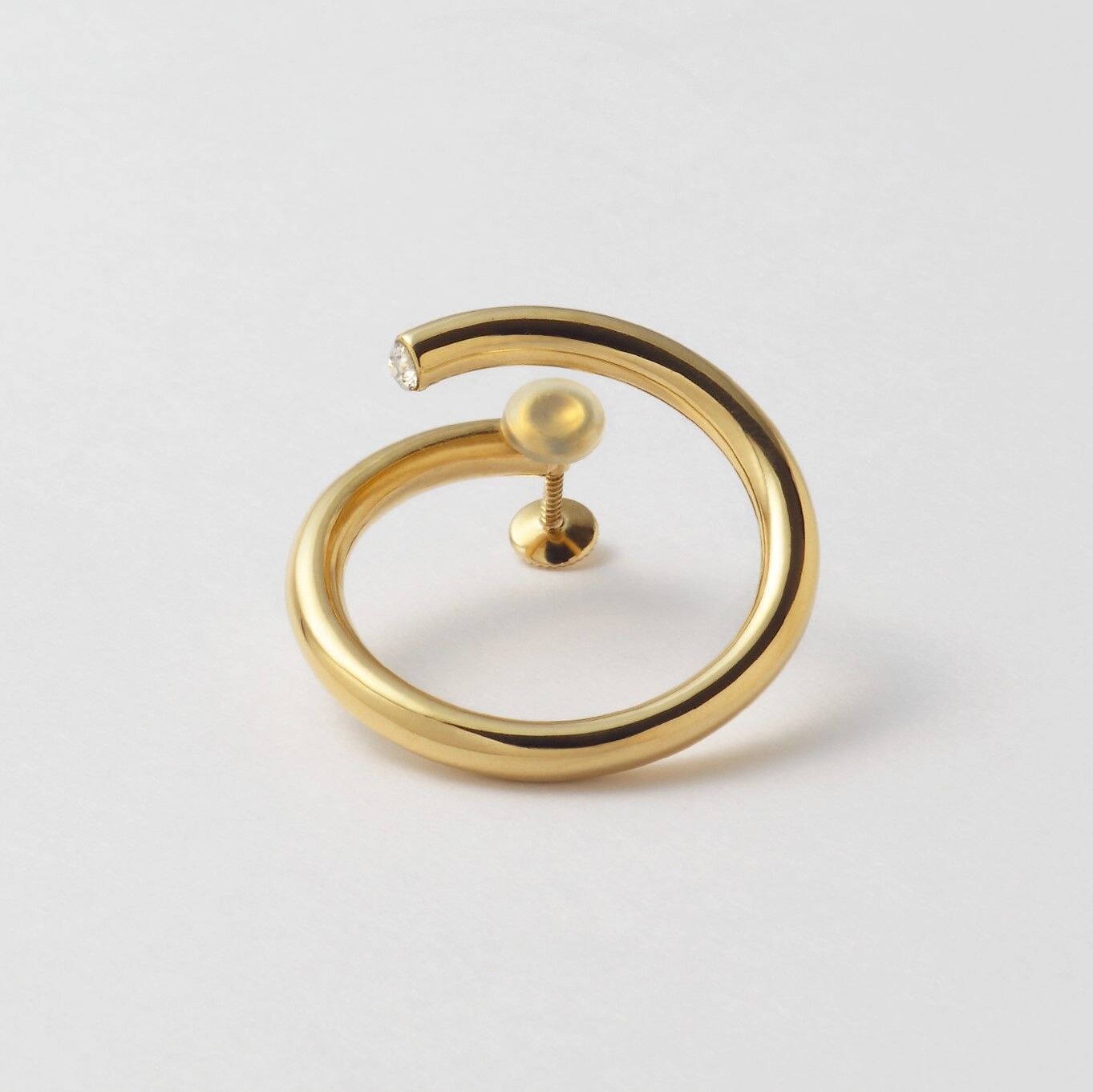 big circle earring (gold)