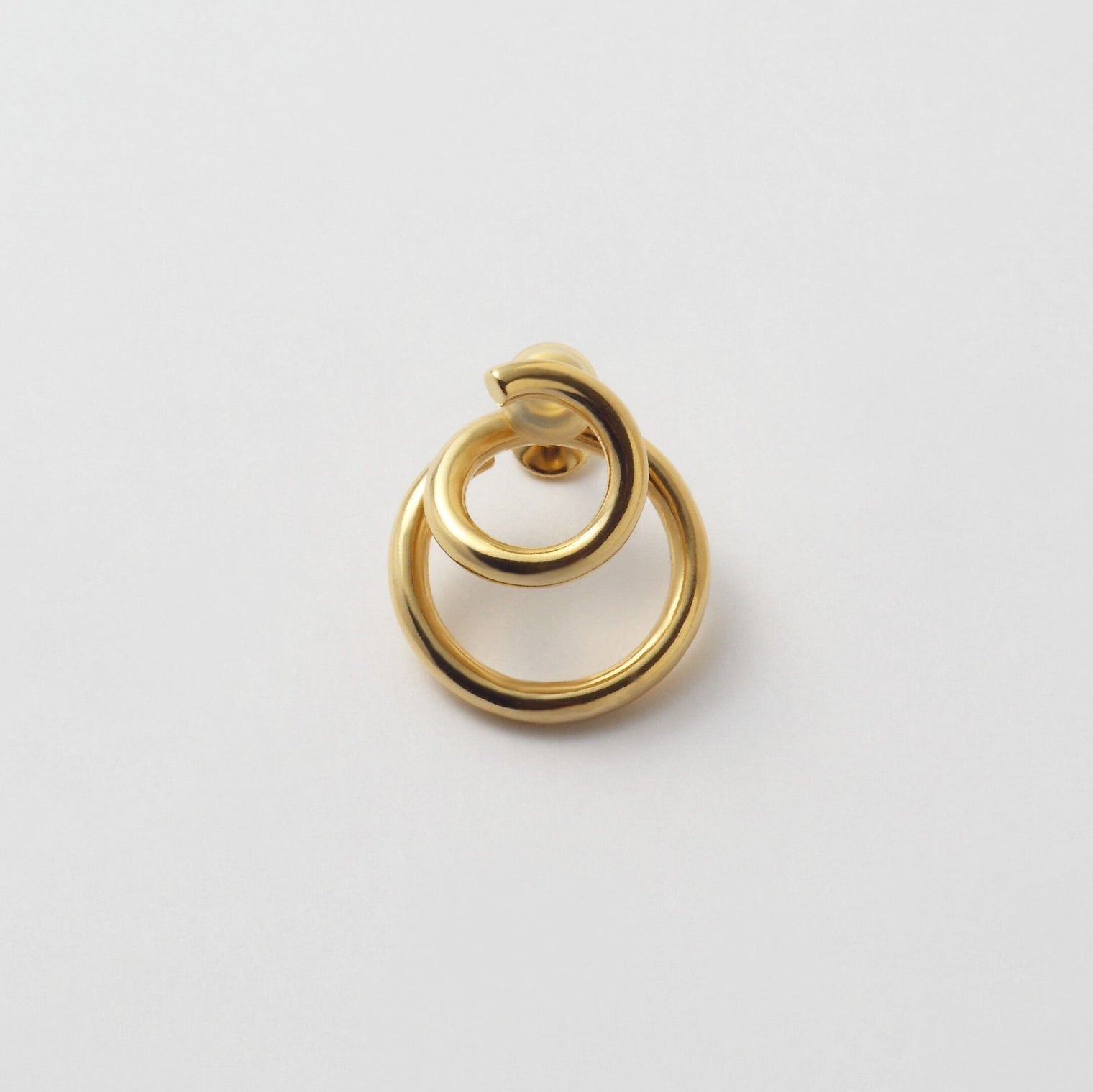 double hoop earring (gold / silver)