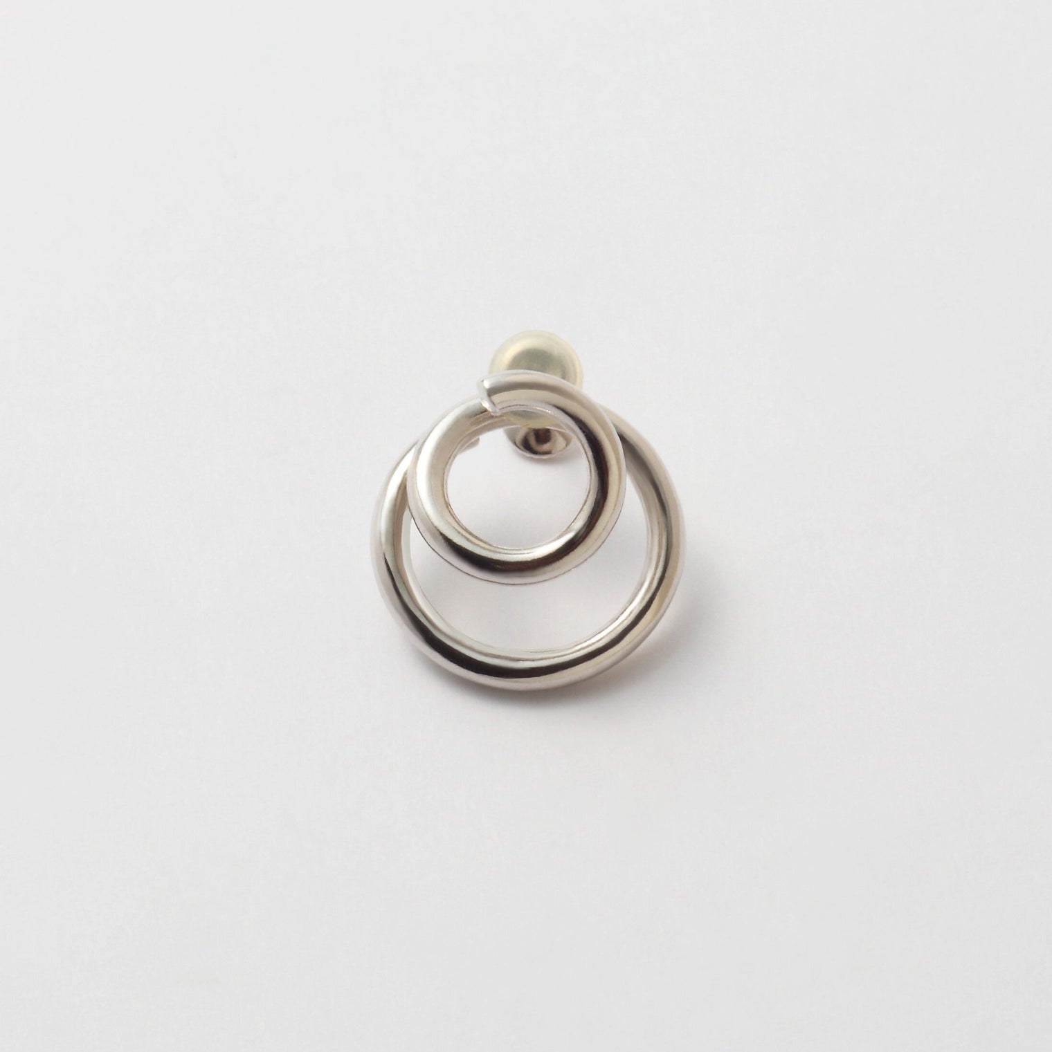 double hoop earring (gold / silver)