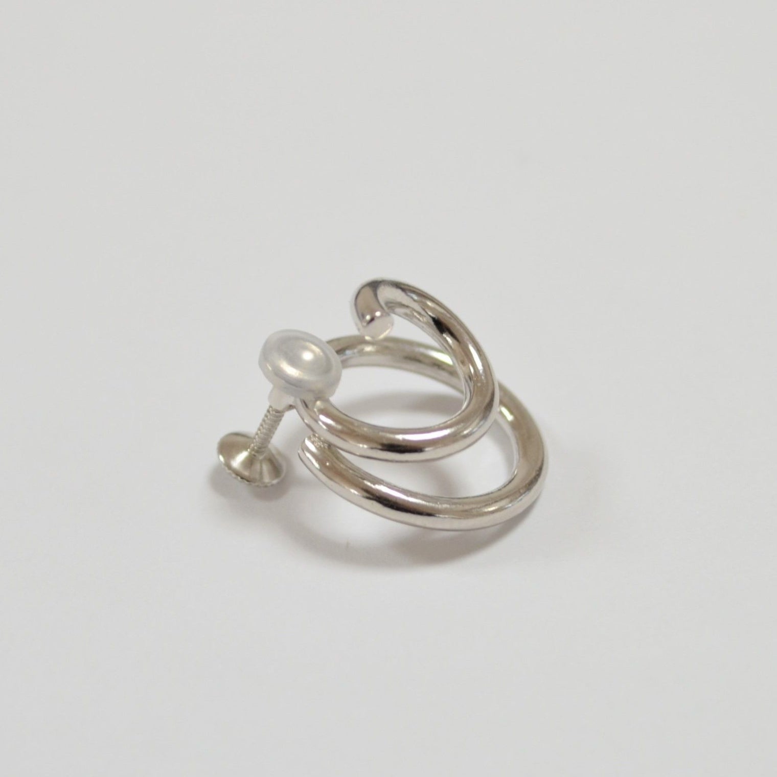double hoop earring (gold / silver)