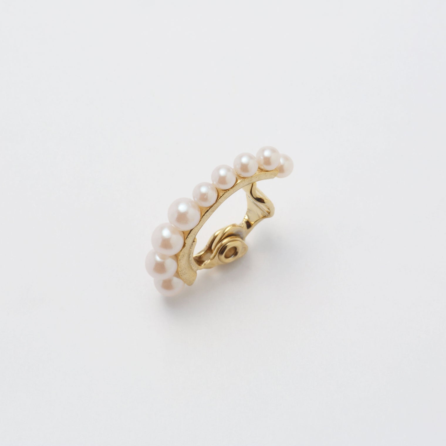 8 pearls earring (gold)