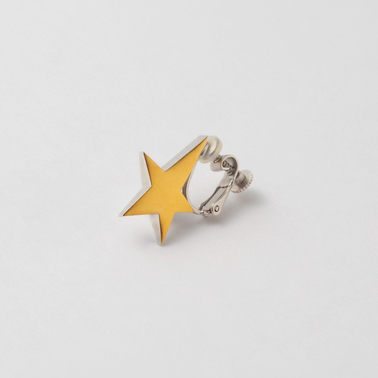 star earring (reversible / small / gold / silver)
