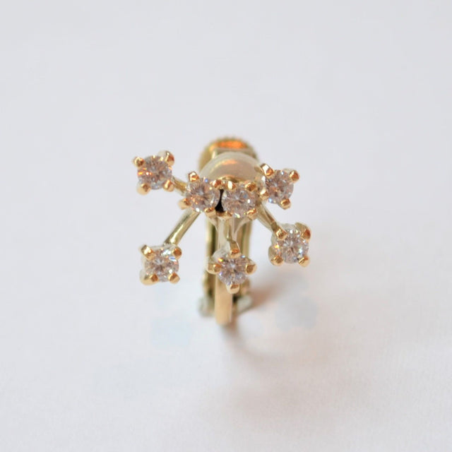 7 cubic zirconia earring