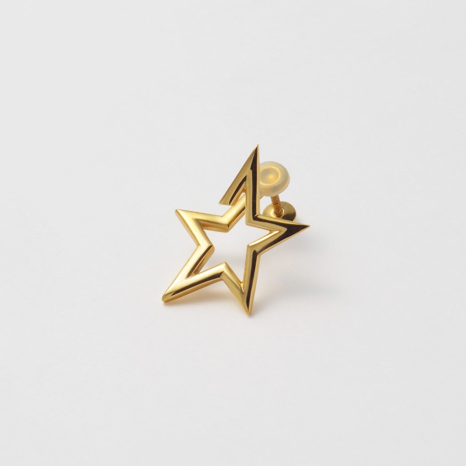 Star openwork earring (gold)
