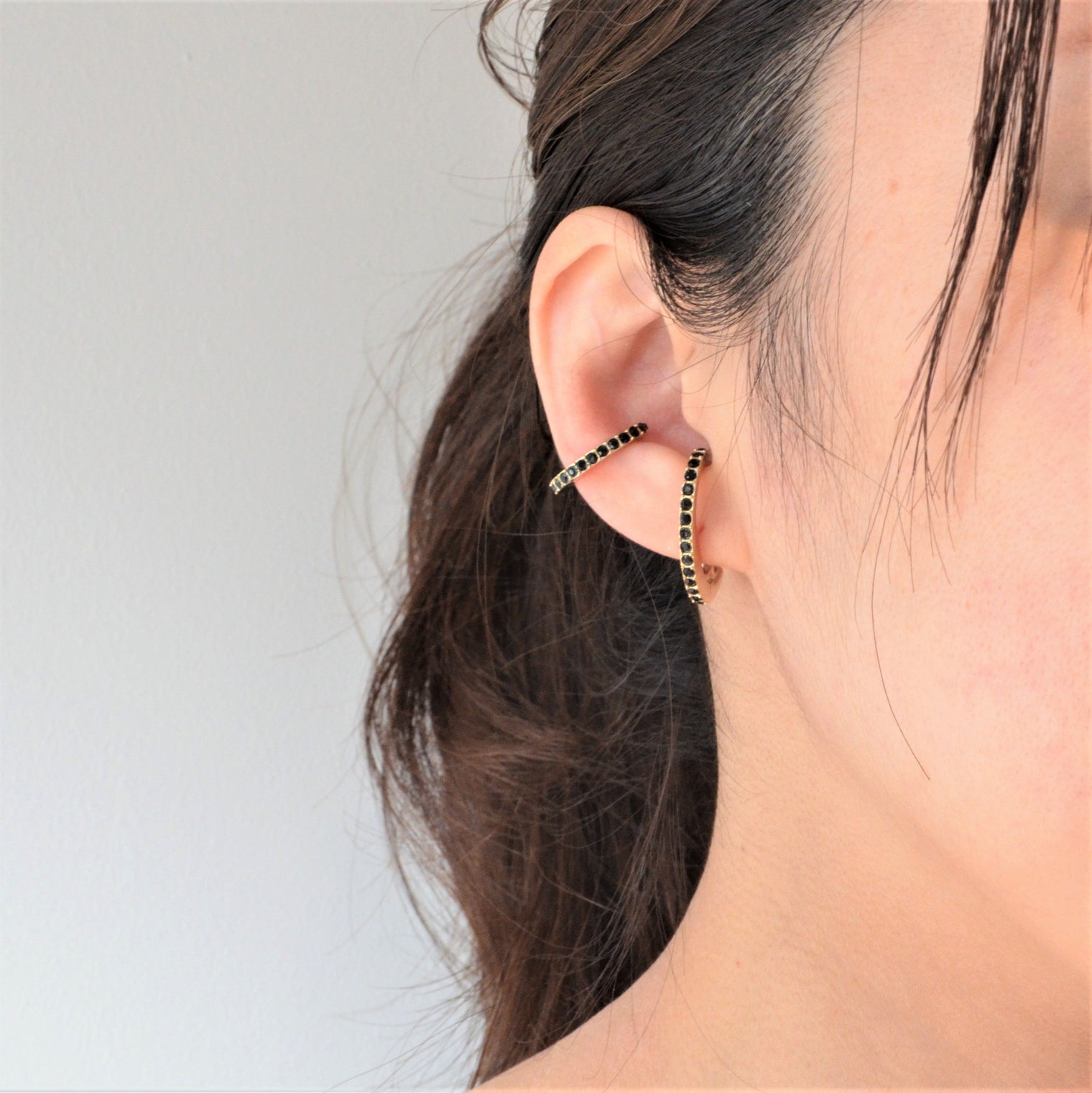 crystal glass earring