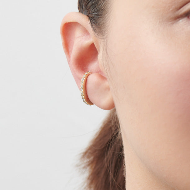 crystal glass earring